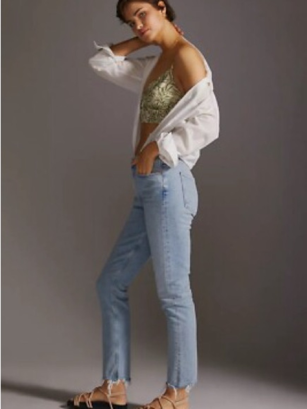 Agolde High-Rise Light Blue Straight Leg Women’s Jeans